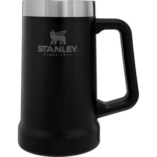 24 oz Stanley® Stainless Insulated Big Grip Beer Stein Mug