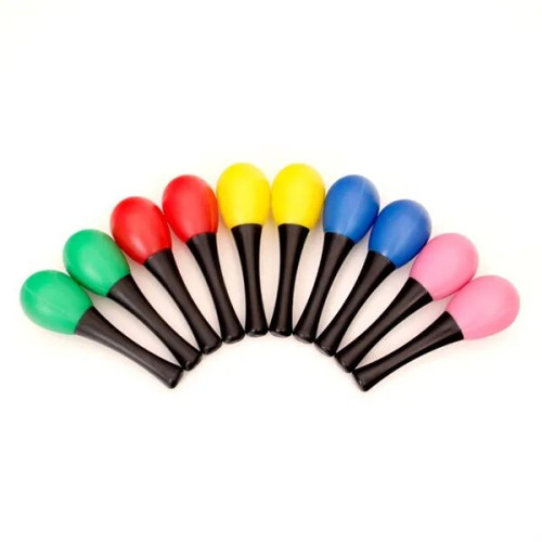 Plastic Maracas Rattles Sand Hammer 