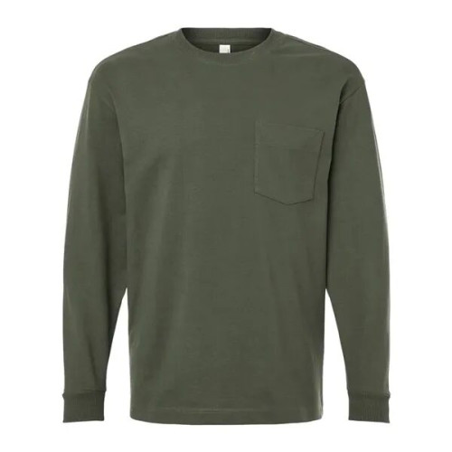 American Apparel Unisex Super Heavyweight Long Sleeve Poc...