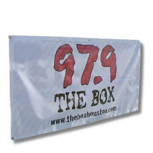 Custom Wind Flow Vinyl Banner with Grommets