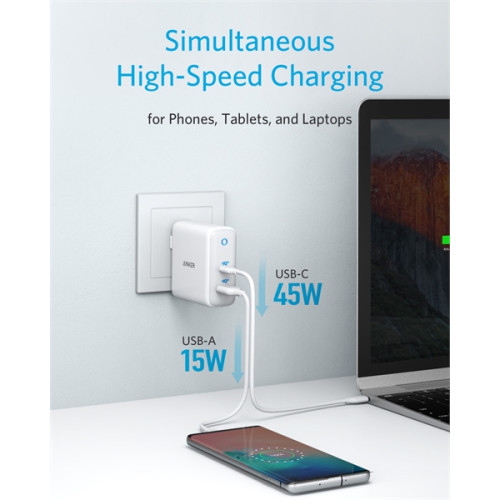Anker® PowerPort Atom 3 60W Wall Charger