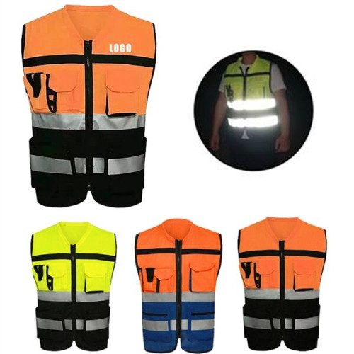 Multi-Pocket Safety Officer Reflective Vest