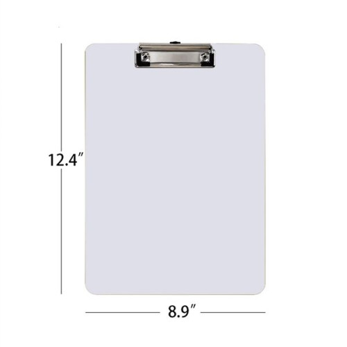A4 Size Plastic Writing Board Clipboard MOQ 100PCS
