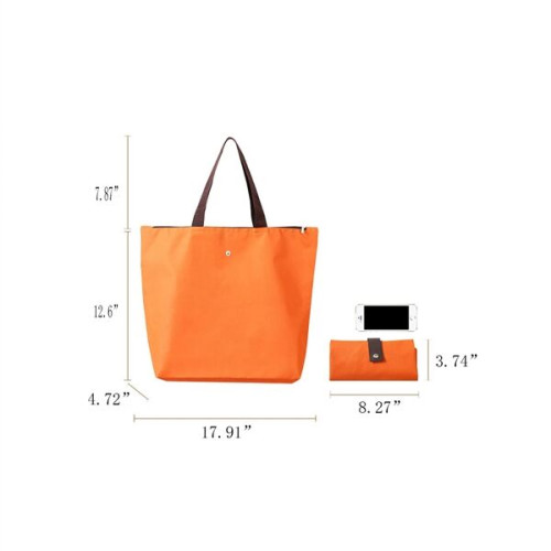 Waterproof Oxford Cloth Blank Folding Shopping Bag
