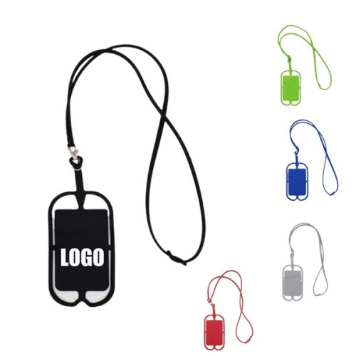 Flexible Phone Holder With Silicone Neck Strap MOQ 100PCS