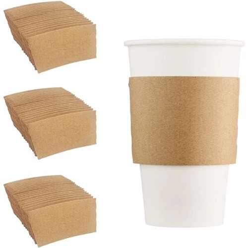 12oz To 16oz Disposable Full Color Printed Coffee Cup Sleeve