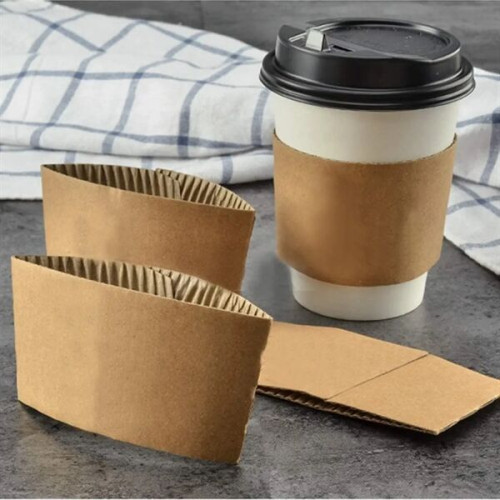 12oz To 16oz Disposable Full Color Printed Coffee Cup Sleeve