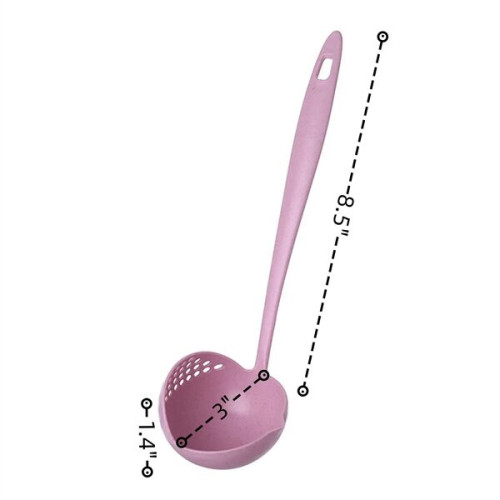 2 in 1 Household Kitchen Spoon Wheat Straw 