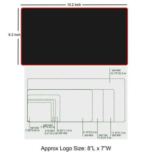 Sublimated Stitched Edge Mouse Pad