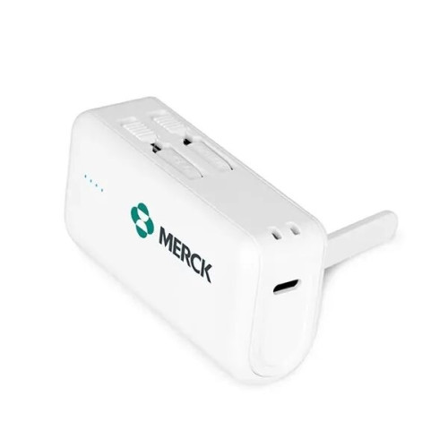 4500mAh Dual Connector Capsule Power Bank with Stand