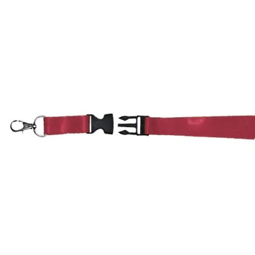 Buckle Release Lanyard with Metal Clip
