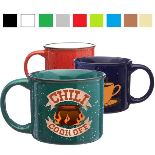 13 Oz. Speckled Campfire Two Tone Coffee Ceramic Mug