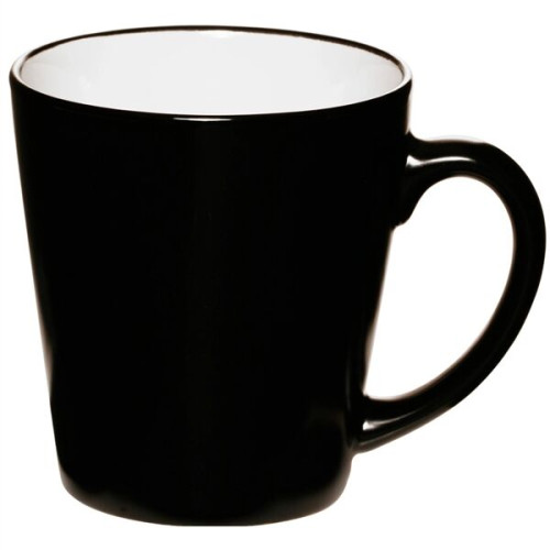 Two Tone Coffee Ceramic Mugs 12 oz.