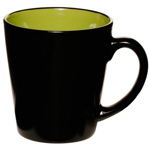 Two Tone Coffee Ceramic Mugs 12 oz.