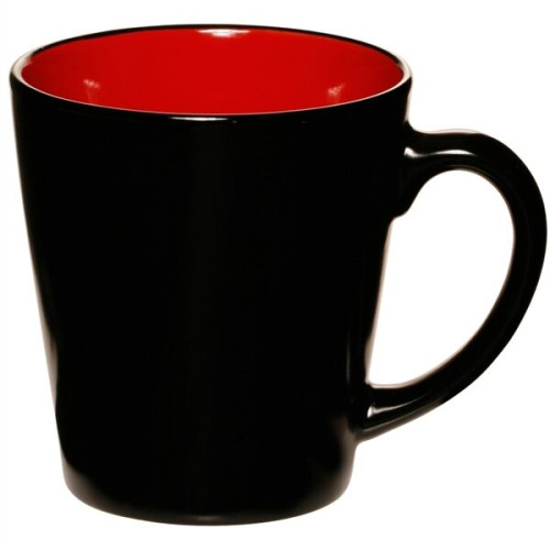 Two Tone Coffee Ceramic Mugs 12 oz.