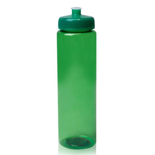 32 oz. Transparent Poly Plastic Sports Water Bottles