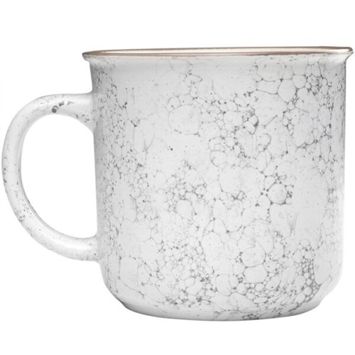 13oz Marble Campfire Ceramic Camping Coffee Mug Flared top