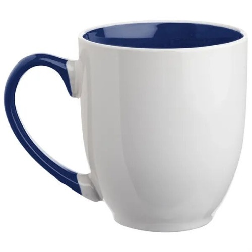 16 oz. Miami Two-Tone Bistro Custom Ceramic Mugs