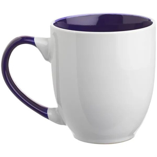 16 oz. Miami Two-Tone Bistro Custom Ceramic Mugs