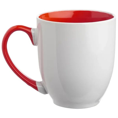 16 oz. Miami Two-Tone Bistro Custom Ceramic Mugs