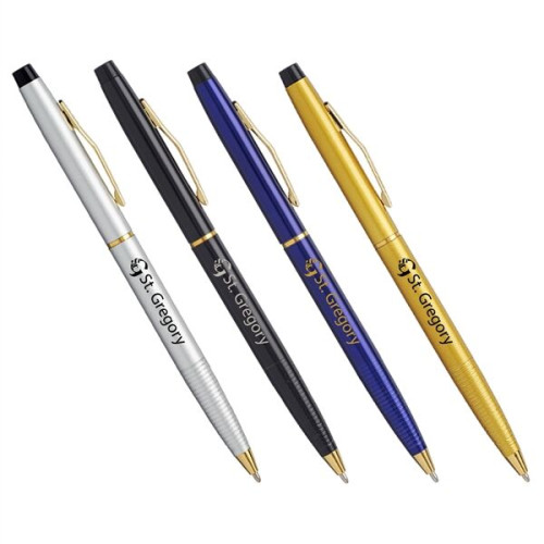 Executive Metal Slim Gold Trim Pen