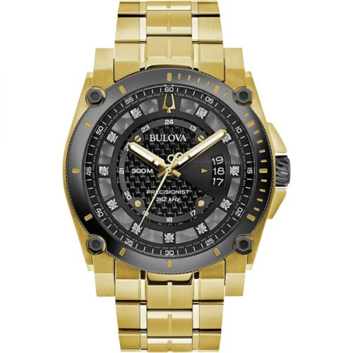 Bulova Watches Men's Precisionist Gold Bracelet