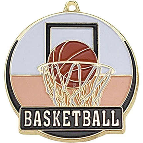 Stock Gold Enamel Sports Medals