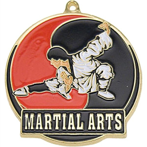 Stock Gold Enamel Sports Medals