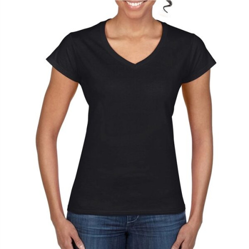 Gildan 100% Cotton Preshrunk Softstyle Ladies V-Neck T-Shirt