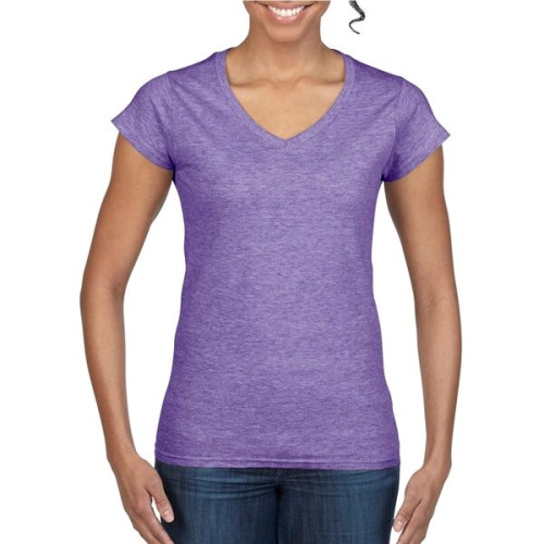 Gildan 100% Cotton Preshrunk Softstyle Ladies V-Neck T-Shirt