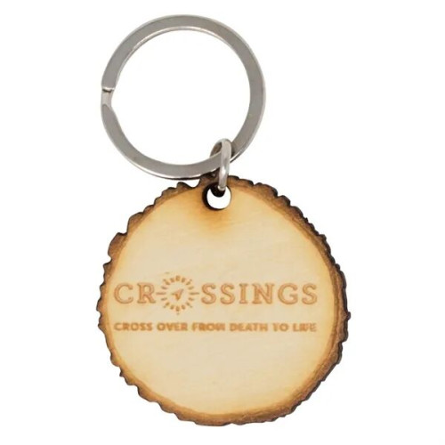 Custom Wood Log Cut Keychains