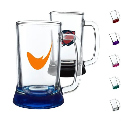 16.25 oz. Brussels Glass Tankards W/ Custom Logo