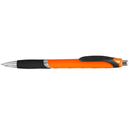 Clickable Rubber Grip Plastic Ballpoint Pens