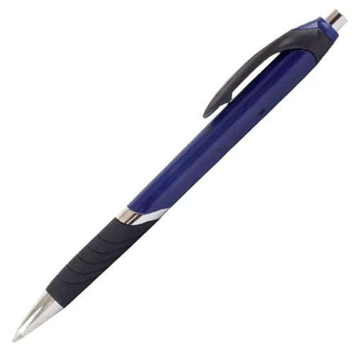 Clickable Rubber Grip Plastic Ballpoint Pens