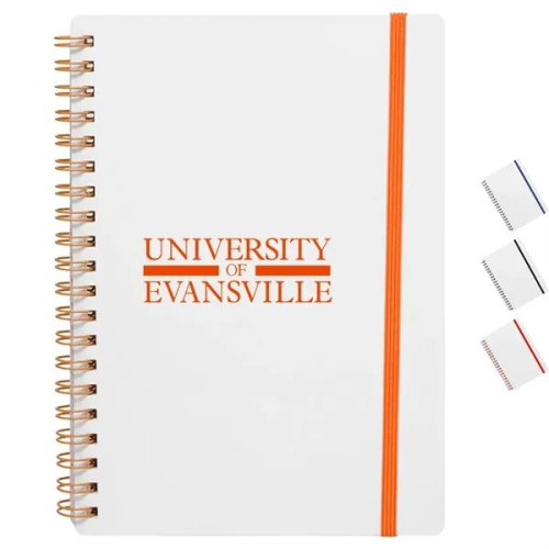 5" x 7" in Spiral Notebook with Color Accents
