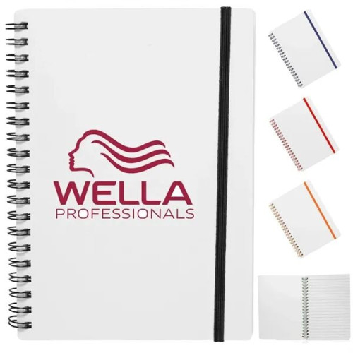 5" x 7" in Spiral Notebook with Color Accents