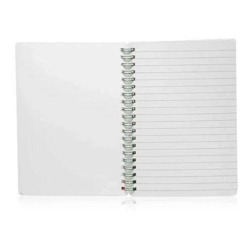 5" x 7" in Spiral Notebook with Color Accents