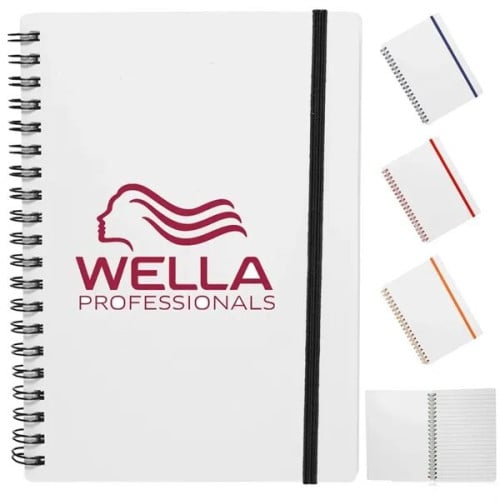 5" x 7" in Spiral Notebook with Color Accents