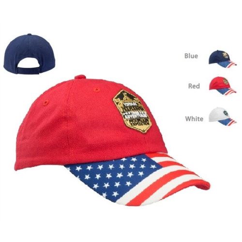 Patriotic Baseball Cap with Adjustable Velcro Strap