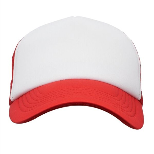 Two Tone Polyester Baseball Caps w/ Custom Logo & Mesh Back