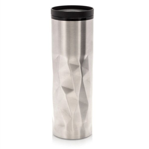 16 oz Stainless Steel Travel Mug BPA free w/ Thumb-Slide Lid