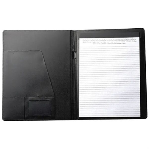 Black Executive Curve Portfolio Journal