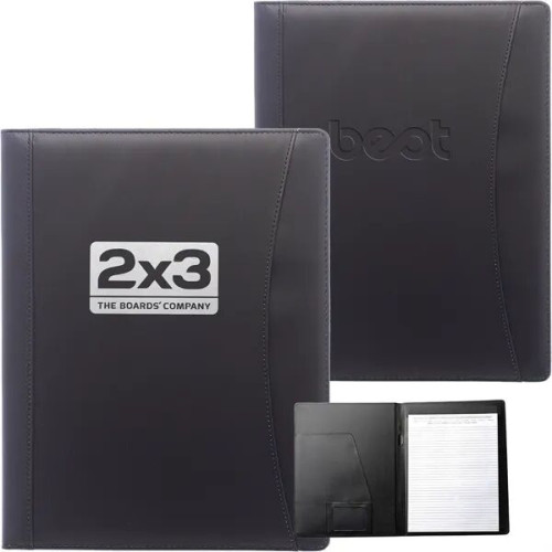 Black Executive Curve Portfolio Journal