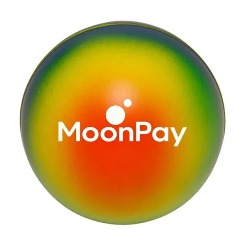 Rainbow Stress Ball w/ Custom Logo; Anxiety Relievers