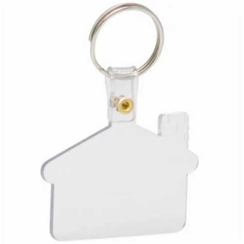 Flexible House Shaped Soft Tag Keychains