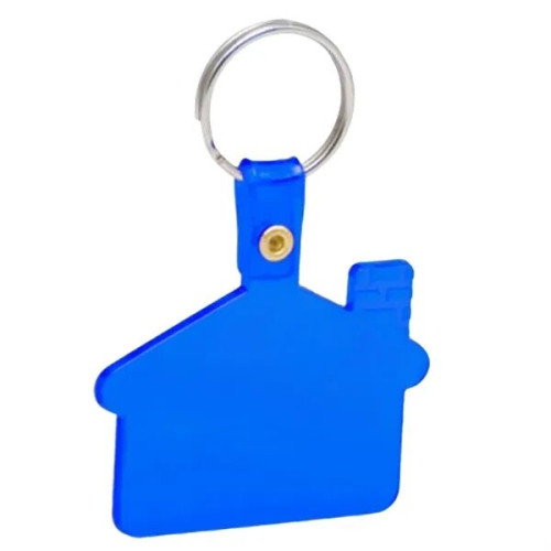 Flexible House Shaped Soft Tag Keychains