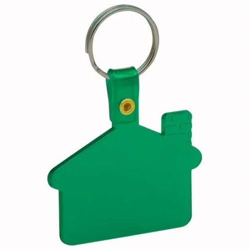 Flexible House Shaped Soft Tag Keychains