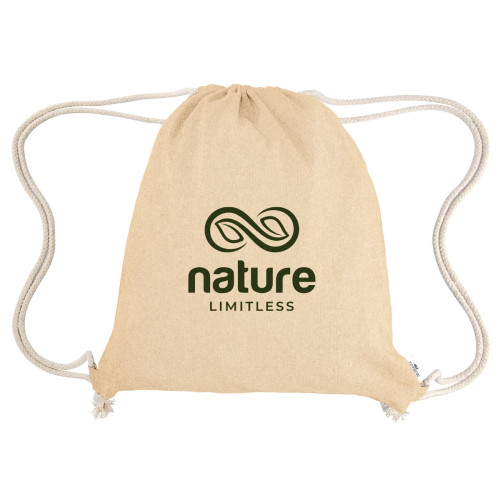 Nicole Recycled Cotton Drawstring Bag