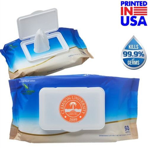 USA Printed Wet Wipes w/ Custom Logo
