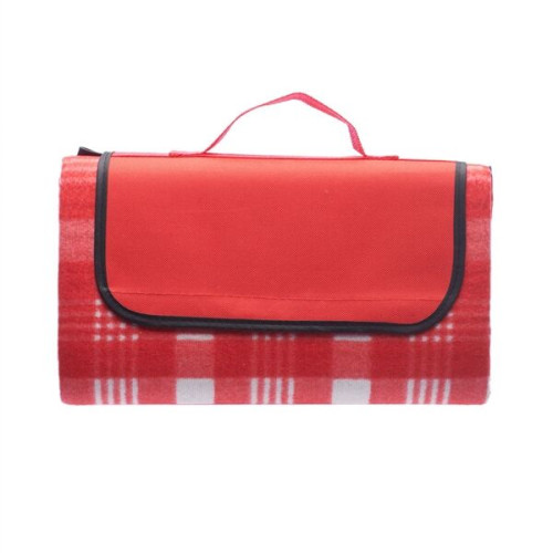 Roll Up Picnic Blanket w/ Custom Logo Checkered Design